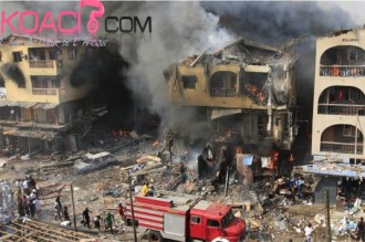 Nigéria : Incendie à  Lagos : 30 blessés et 9 immeubles détruits